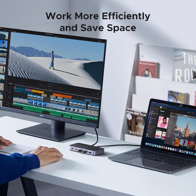 Detalle 2 de UGREEN Switch 3.2 USB C 10Gbps 4 Puertos 🔌 KVM Comutador