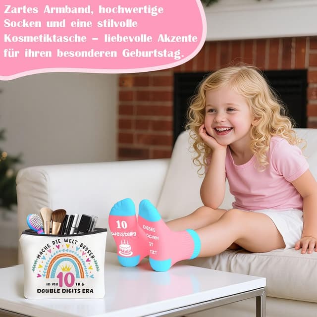 Detalle 2 de Giftota Geburtstagsgeschenk zum 10. Geburtstag für Mädchen (Set mit 6 Überraschungen)