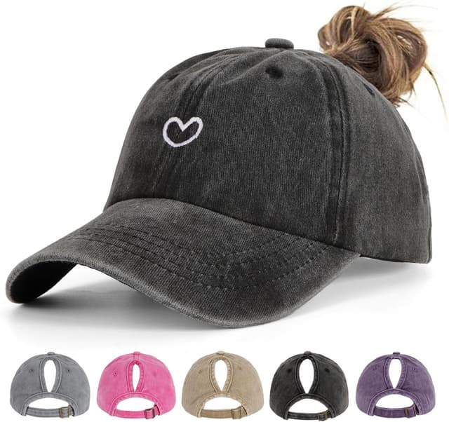 Thumbnail 3 de Acado Ponytail Baseball Cap adjustable distressed