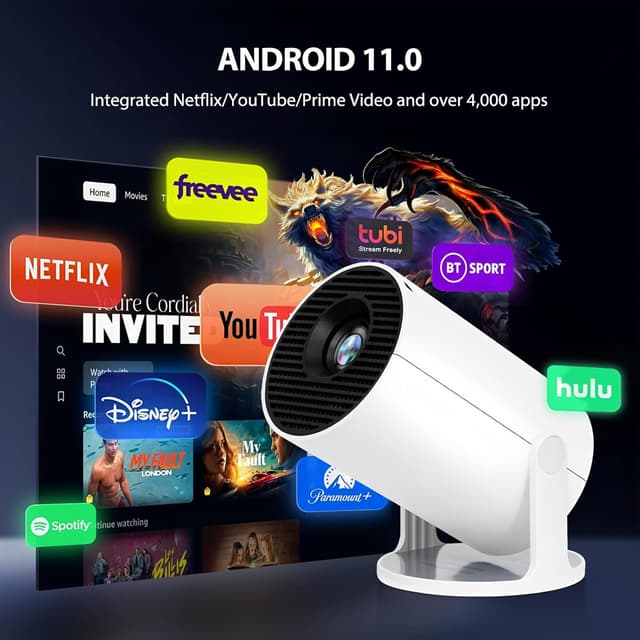 Detalle de DCHAV Portable Mini Wireless Projector HY300 Pro