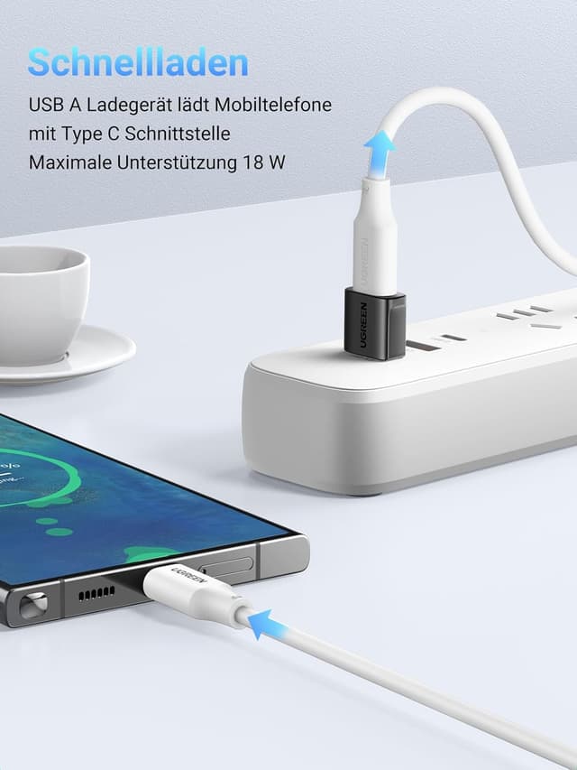 Detalle de UGREEN USB C auf USB Adapter 10Gbps