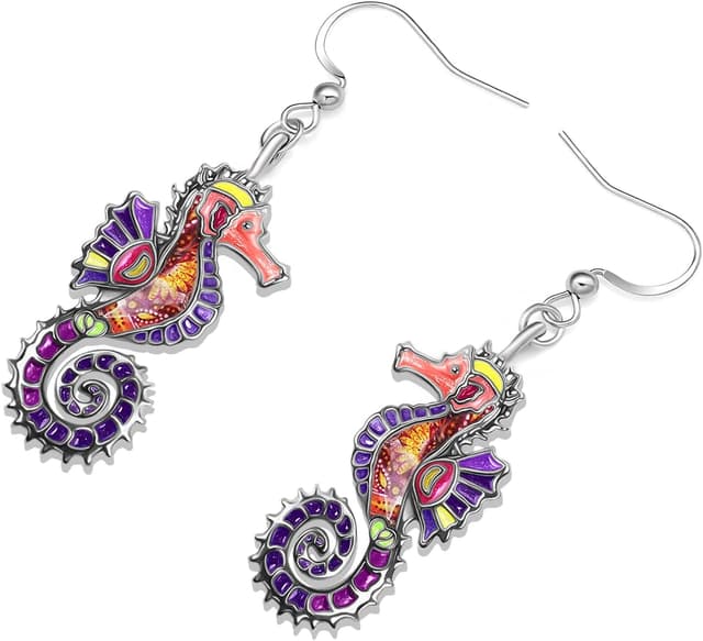 Detalle de YAYAKO boucles d’oreilles requin émail 23 mm