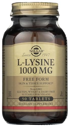 Detalle de Solgar L-Lisina 1000 mg Forma Libre