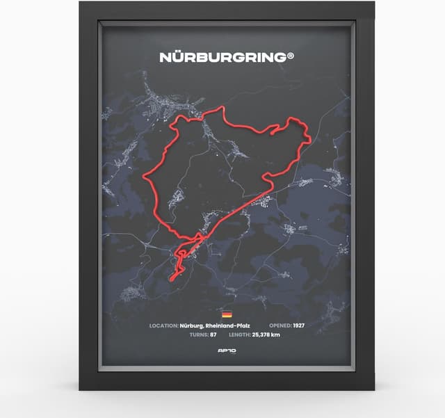 Thumbnail 4 de Nürburgring 3D Motorsport Poster A3