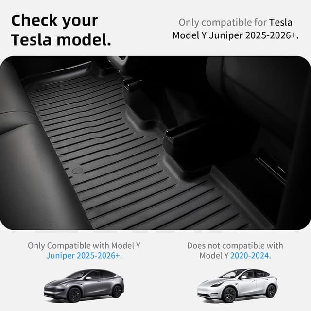Thumbnail 2 de CYBERBEANS Tesla Model Y Juniper Mats 6Pcs