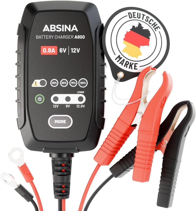 Detalle de ABSINA Roller & Motorrad LadegerĂ€t 800mA đ