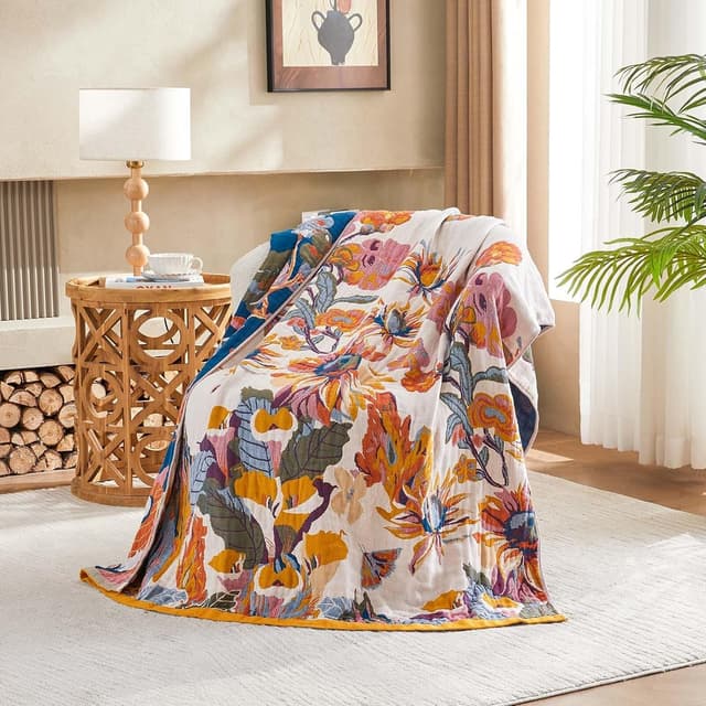 Detalle 2 de XIBLC Boho Throw Blanket 50"x60"