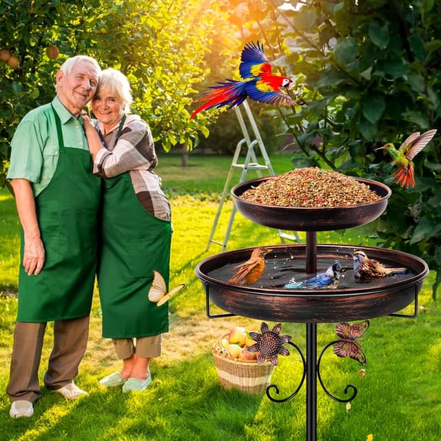 Detalle de Vogelbad Mngren Vogeltränke Stehend 30,5 cm