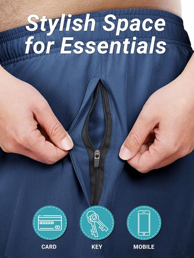 Detalle de Arcweg Herren-Badehose in großen Größen (2XL–6XL) mit schnell trocknendem Material und Kompressions-Netzfutter