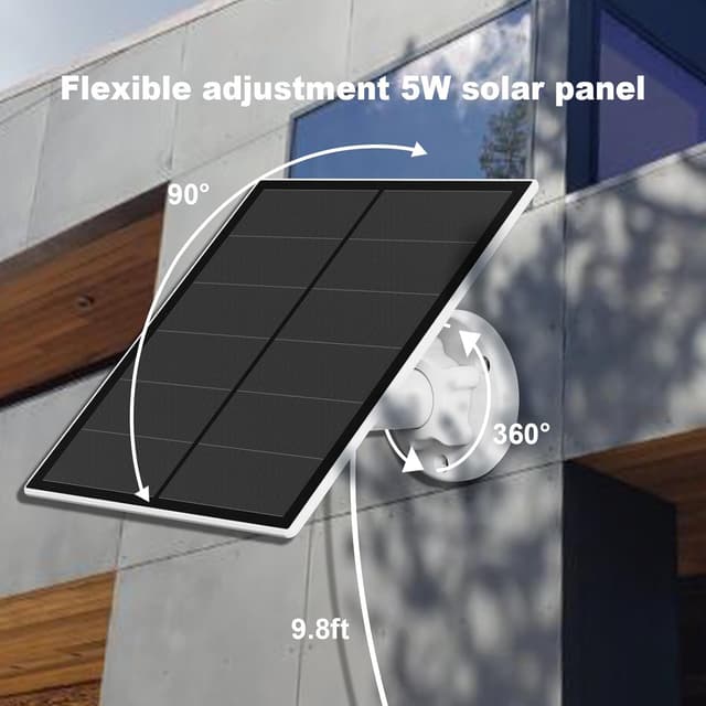 Thumbnail 3 de 5W Solar Panel for Security Camera, 2 Pack