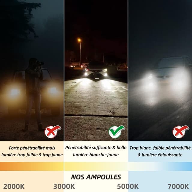 Detalle 2 de Sinoparcel HIR2/9012 — Ampoule halogène de phare jaune (lot de 2) 3800K 55W DC 12V