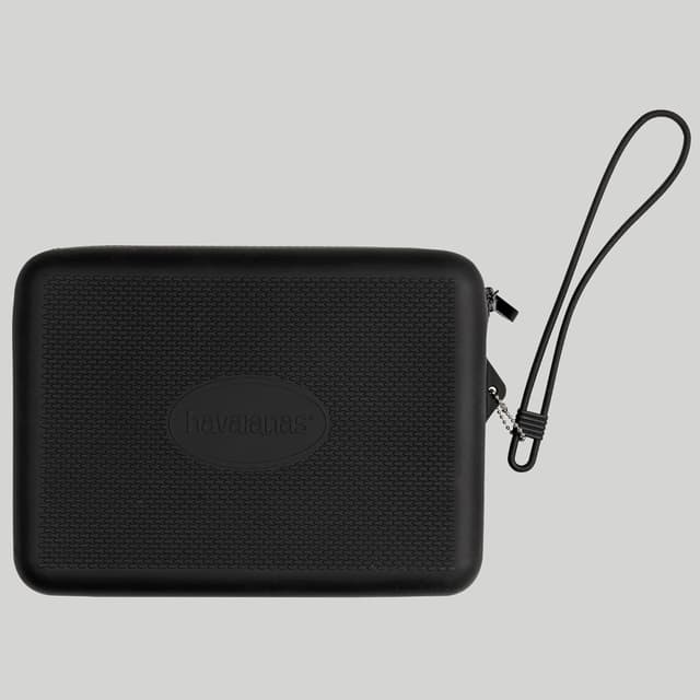 Detalle de Havaianas Kulturtasche Strand – wasserfester Kulturbeutel aus Silikon mit stabilem Reißverschluss, 23 × 16 cm