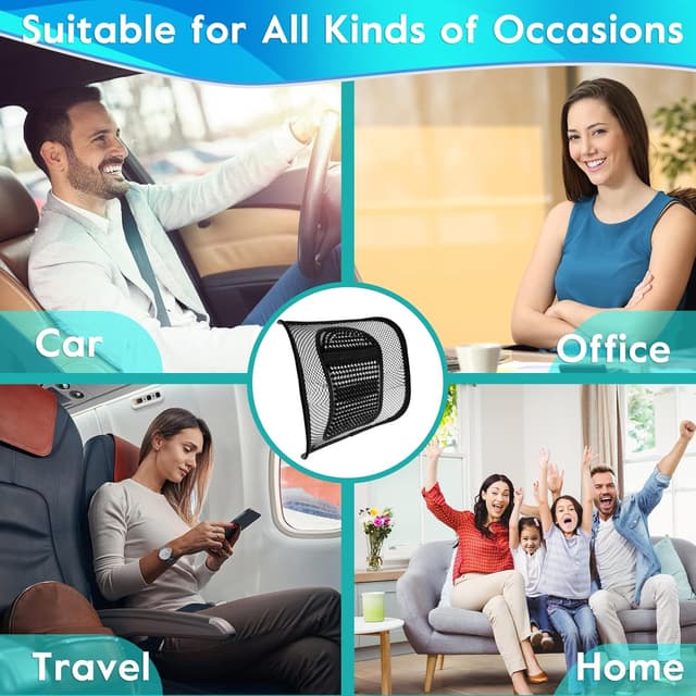 Thumbnail 2 de m zimoon Mesh Lumbar Support for Office Chair