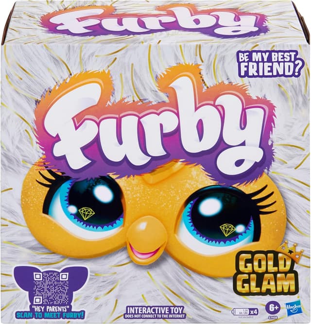 Detalle 2 de Furby Gold Glam 6-inch interactive plush
