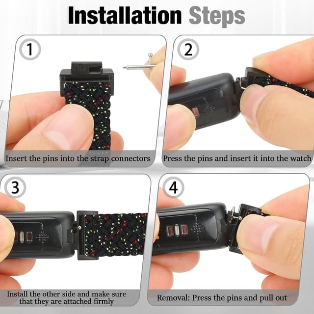 Thumbnail 4 de BTTNG Elastic Braided Strap 2 Pack 130–250mm