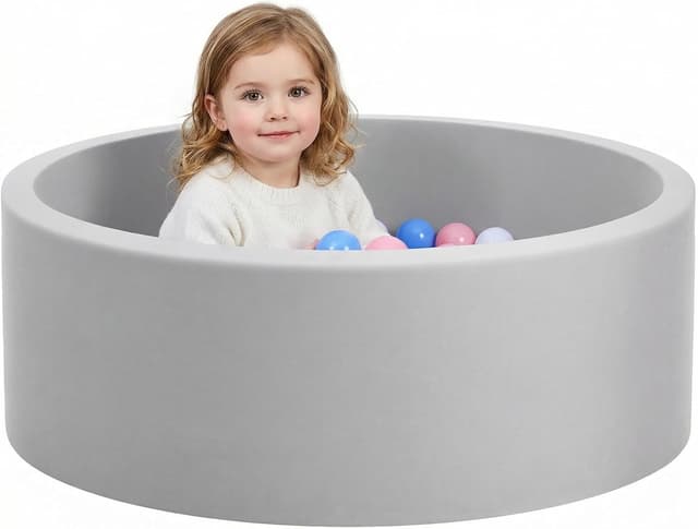 Detalle de Wilwolfer Foam Ball Pit 33.5 in for Toddlers