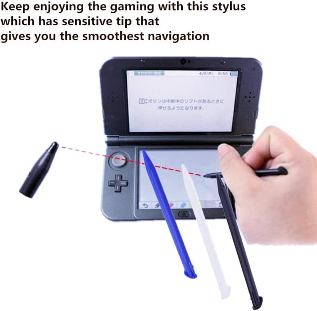 Detalle de YouU 6 Pack Colourful Plastic Touch Screen Stylus Pens (replacement) for Nintendo New 3DS XL / New 3DS LL