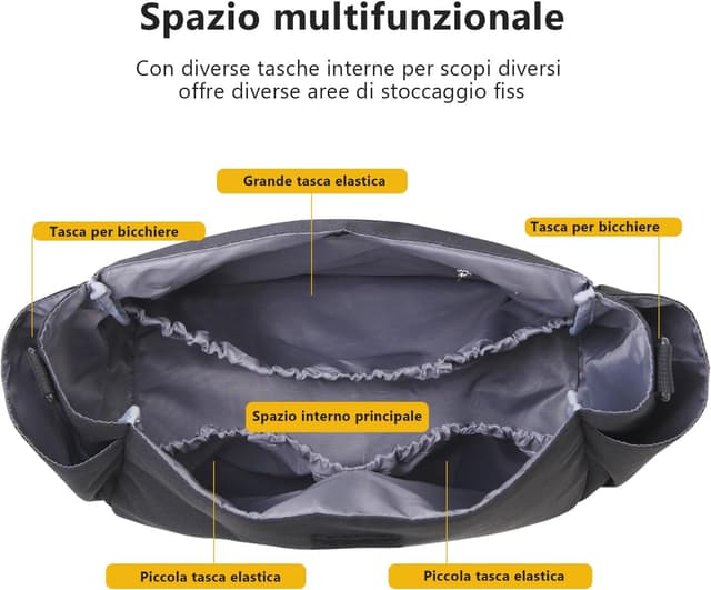 Detalle de SUNVENO Organizer passeggino grande capacità