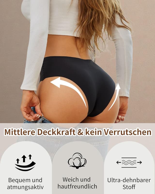 Detalle 2 de READY TO LOVE Seamless High Waist Slip 6er-Pack