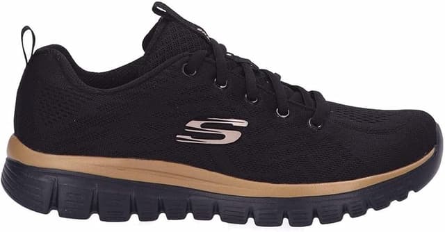 Thumbnail 1 de Skechers Graceful Get Connected: Zapatillas Mujer Negro/Rosa/Oro
