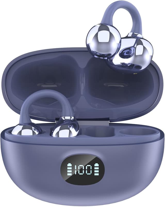 Detalle de AZJLOOF open ear Bluetooth headphones