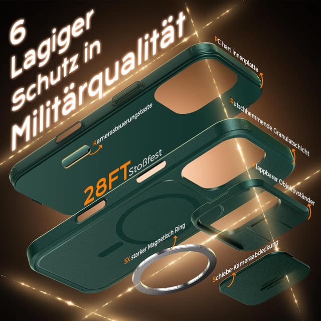 Thumbnail 6 de TOCOL iPhone 16 Pro Hülle i MagSafe