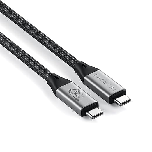Detalle de SATECHI USB4 V2 Pro Cable 240W, Transferencia 120Gbps ⚡