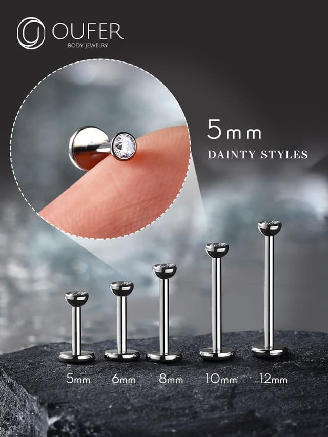 Thumbnail 5 de OUFER Labret 18G Titanium 6mm 💍