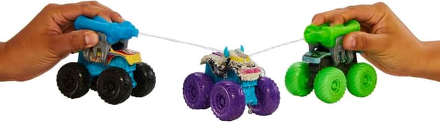 Detalle de Hot Wheels Monster Trucks Color Reveal con Agua 🚗 Sorpresa, Mattel HJF39