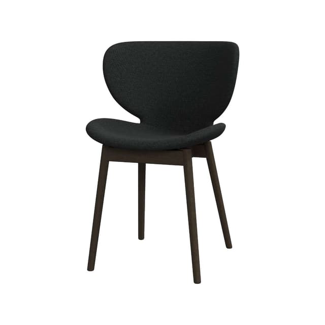 Detalle de BoConcept Hamilton, pack 2 sillas roble oscuro tela Skagen