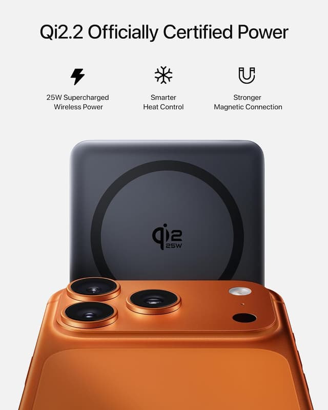 Detalle de Baseus PicoGo AM52 10,000mAh Power Bank with Qi2.2 MagSafe (25W) and 45W USB-C