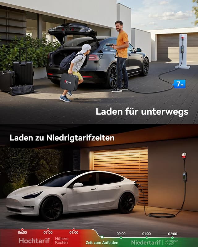 Detalle de Raylix Raylix 11 kW Mobile Wallbox Typ 2