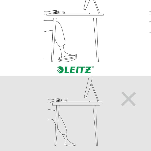 Thumbnail 4 de Leitz Ergo Reposapiés Ergonómico Ajustable, Gris y Blanco🦶