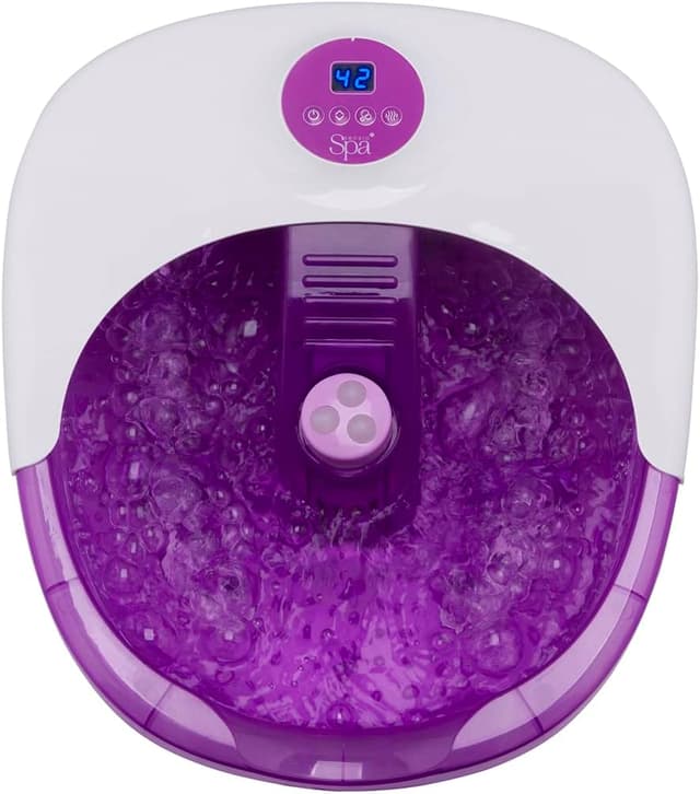Detalle de Sensio Spa Luxury Heated Foot Spa Massager with Digital Temperature Control & Bubble Massage Rollers