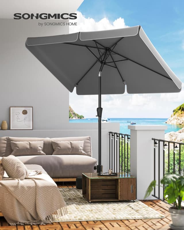 Detalle 2 de SONGMICS Sonnenschirm 300 x 200 cm für Balkon