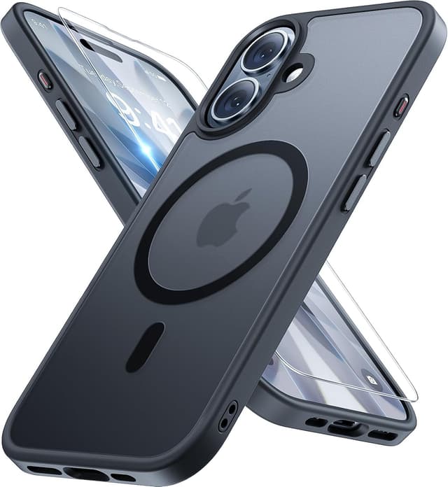 Detalle de Miracase iPhone 17 Case with MagSafe 9H+ Screen Protector 🛡
