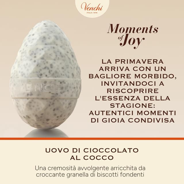 Thumbnail 3 de Venchi Uovo di Cioccolato al Cocco e Chocobiscuit (150 g) senza glutine, con sorpresa