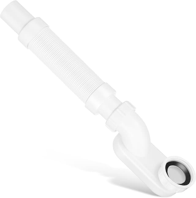 Detalle de HOMSFOU flexibles Wannenabfluss-Set für freistehende Badewannen (Ablaufrohr + Ablauf-Set)