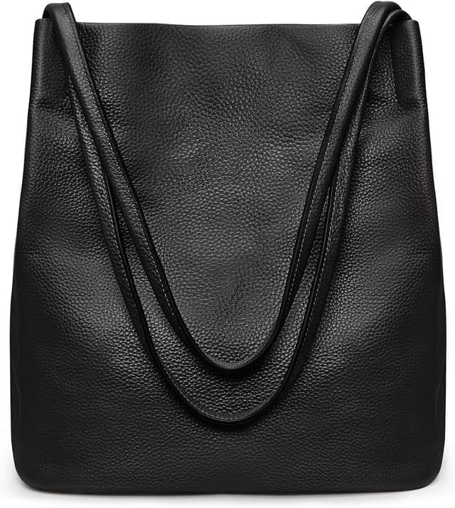 Thumbnail 6 de Kattee Borsa a tracolla da donna in morbida pelle con chiusura magnetica superiore, grande