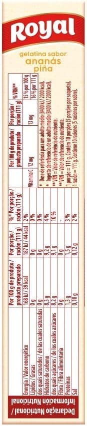 Thumbnail 1 de Royal Gelatina Piña en Polvo 10 Raciones Pack 2 x 57 g 🍍