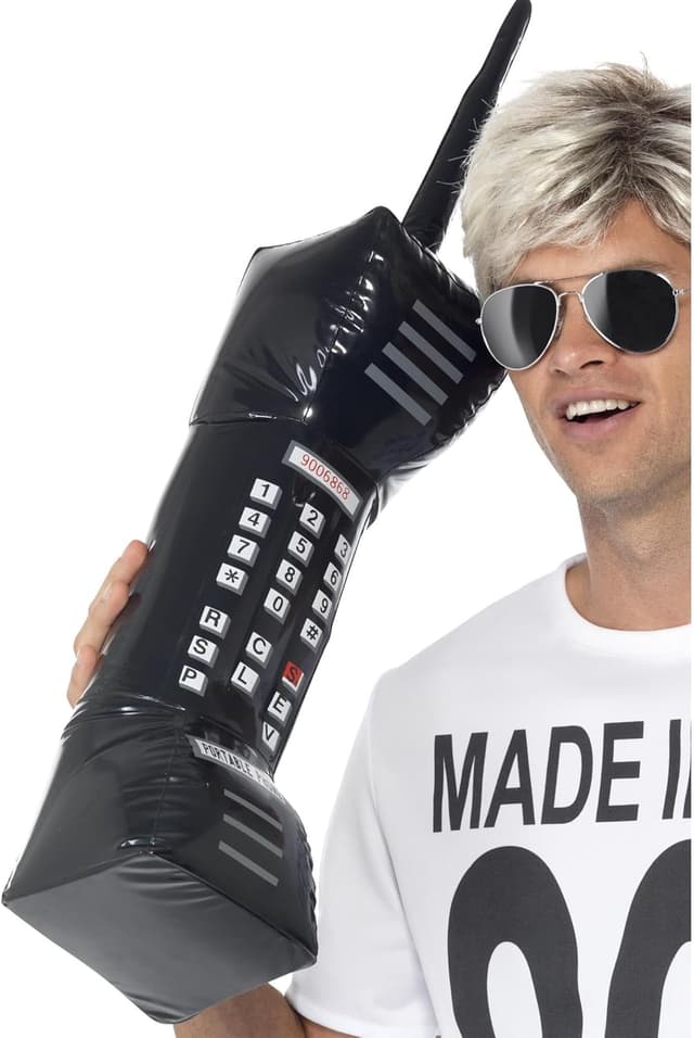 Detalle de Smiffys Téléphone gonflable rétro 76 cm 🎃