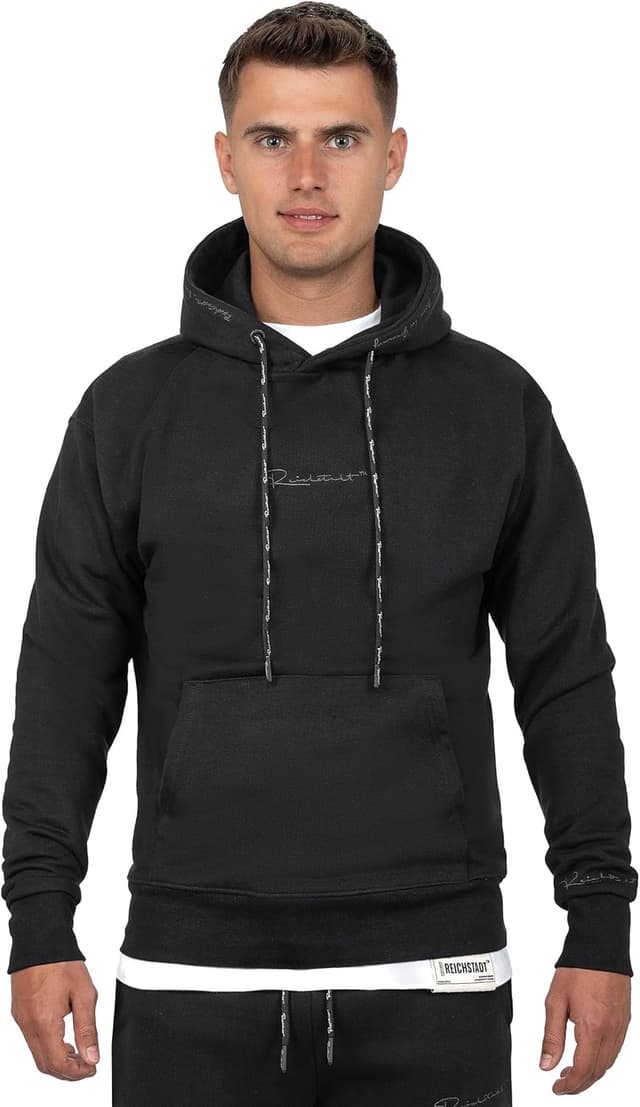 Detalle de Reichstadt sweat à capuche homme en coton 100% à coupe moderne