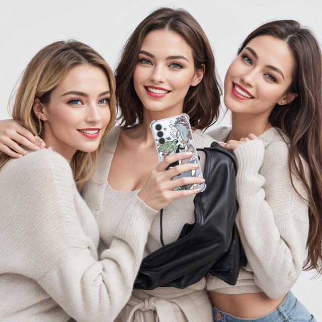 Detalle de CAROKI Clear Case for Samsung S25 5G with Ocean Fish Pattern