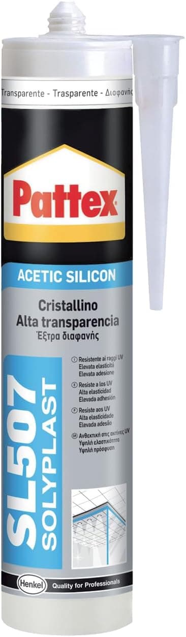 Detalle de Pattex Silicone SL507 transparent 300 ml