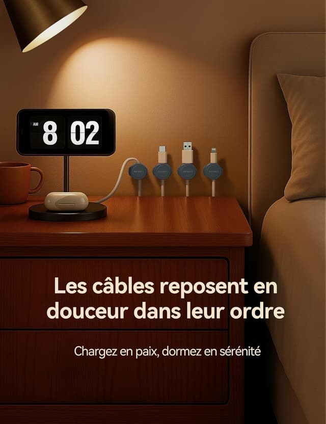 Thumbnail 6 de FLYLEAD Clips câble en silicone 8 pièces