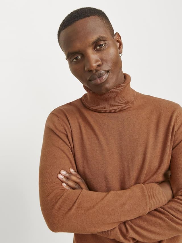 Thumbnail 6 de JACK & JONES Emil Knit Roll Neck Jumper Rollkragenpullover