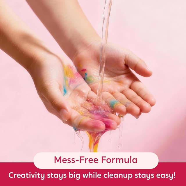 Detalle 2 de SYNCFUN 24 Washable Acrylic Paint Markers with Dual Tips for crafts and DIY