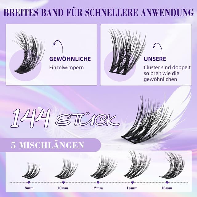 Detalle de B&Q Lash Cluster Set 02 für Wimpern-Volumen