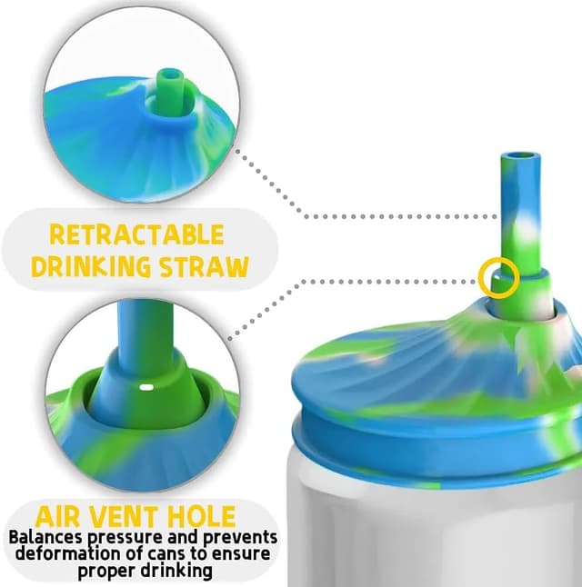 Thumbnail 2 de 6 Soda Cap Sets with Silicone Lids