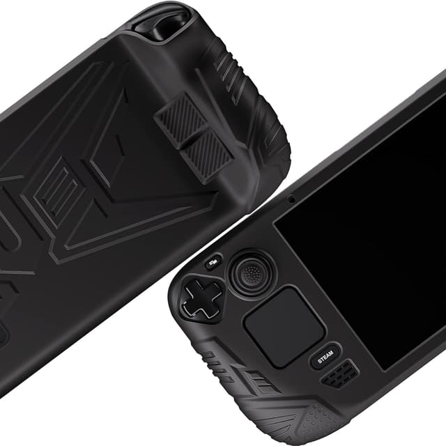 Detalle 2 de PlayVital Silicone Case for Steam Deck: Enhanced Grip Black